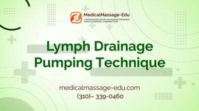 Lymph drainage Pumping Technique