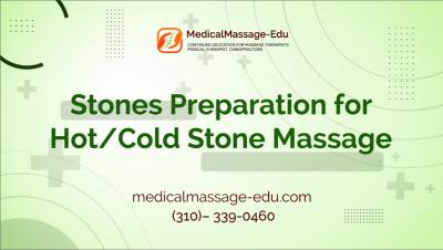 Stones preparation for hot/cold stone massage