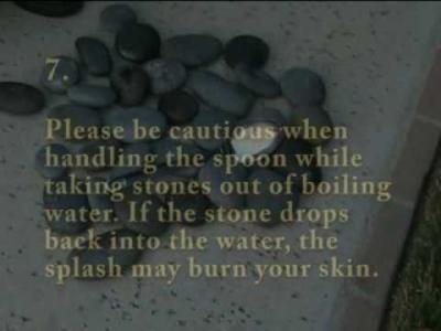 Stone Preparation for Hot or Cold Stone Massage